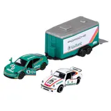 Majorette - Металлический автомобиль с прицепом + Porsche racer 2053111 01 / артикул 2053111 01 / GTIN 3467452065327 — фото 2