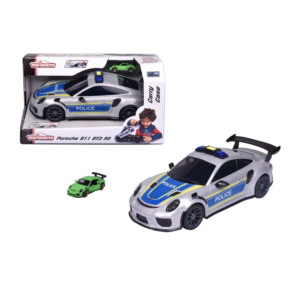 Полицейская машина Majorette Porsche 2058199 911 GT3 RS с машинкой 2058199