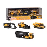 Majorette - Набор строительных машин Volvo 4 шт 2057287 / артикул 2057287 / GTIN 3467452063224 — фото 1