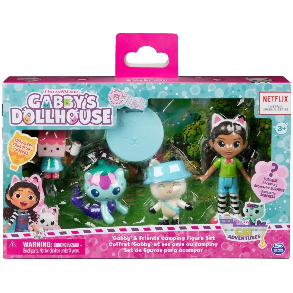 Spin Master 36227 20142401 — Кемпинг с друзьями, подарочный набор фигурок Кукольный домик Габби 20142401