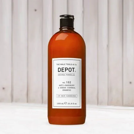 Шампунь против перхоти Depot 102 - шампунь против перхоти и себорегулирующий для мужчин, 1000 мл