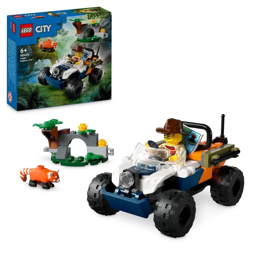 LEGO City - Квадроцикл исследователя джунглей с красной пандой 60424 / артикул 60424 / GTIN 5702017585222