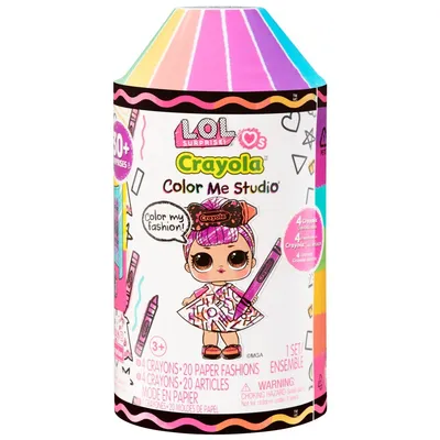 MGA Entertainment 505273 — Набор-сюрприз L.O.L. Surprise Crayola Color Me Studio с куколкой и 30 аксессуарами 505273