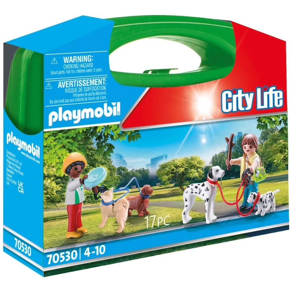 Playmobil - City Life Box Прогулка с собаками 70530 / артикул 70530 / GTIN 4008789705303