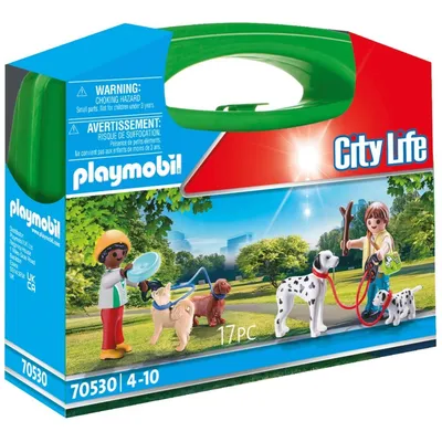Playmobil - City Life Box Прогулка с собаками 70530