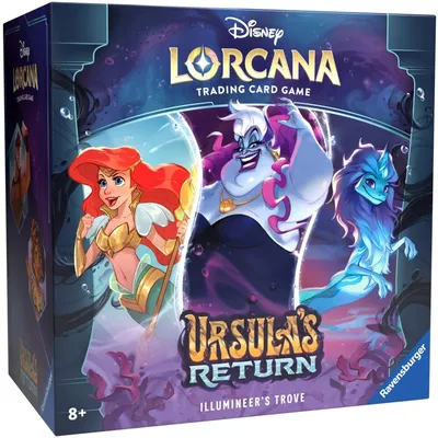 Disney Lorcana TCG - Ursula's Return Illumineer's Trove + 8 бустеров по 12 карт каждый 98352