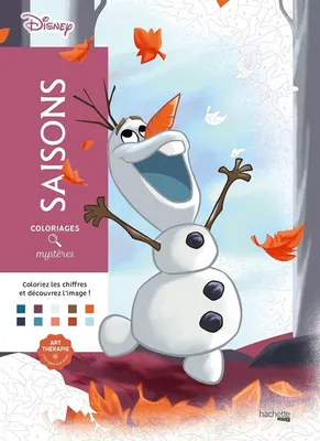 Раскраска по номерам Coloriages mysteres Disney - Saisons, 128стр.