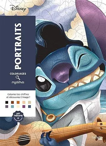 Раскраска по номерам Coloriages mysteres Disney - Портреты героев Диснея , 128стр.
