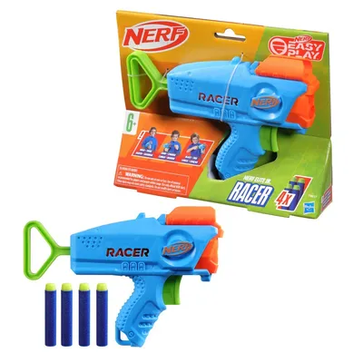Hasbro Nerf Elite Junior - Racer Easy Play пусковая установка + стрелы F8637
