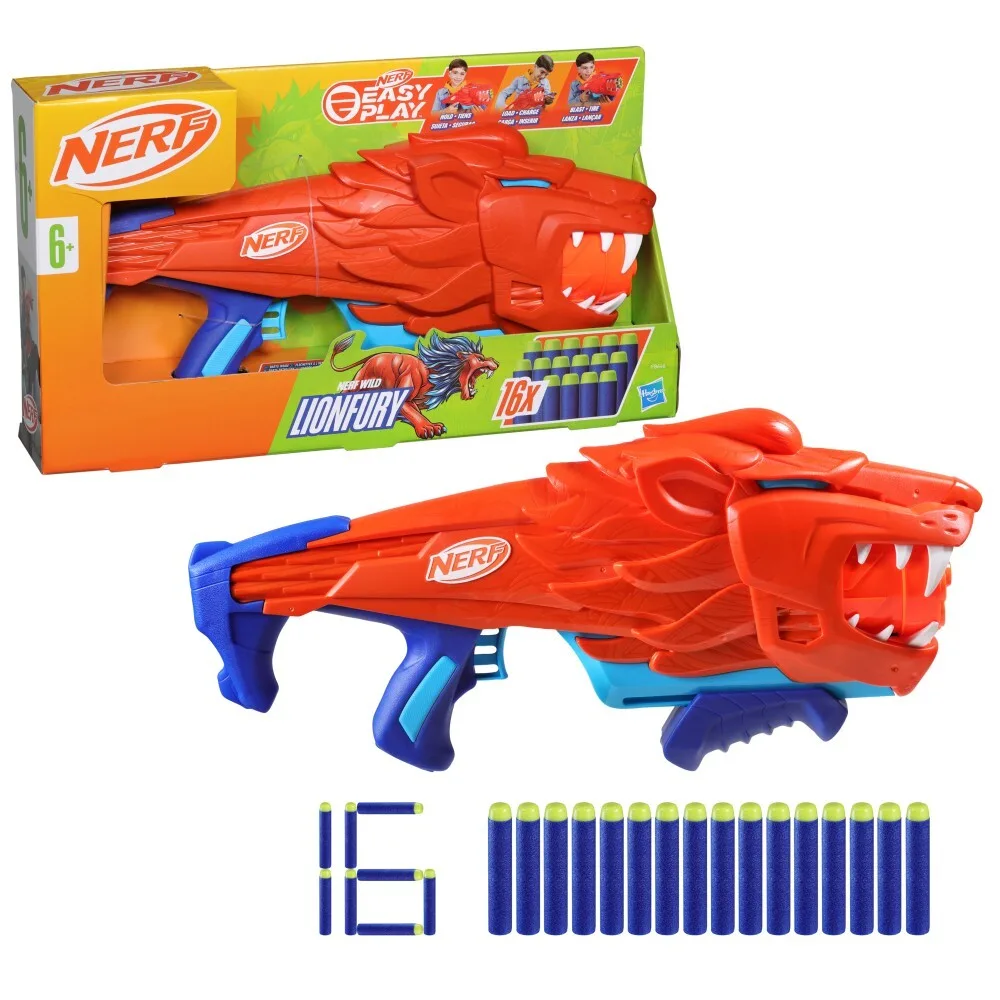 Hasbro Nerf Elite Junior - Пусковая установка Wild Lionfury + стрелы F8646 / артикул F8646 / GTIN 5010996212160