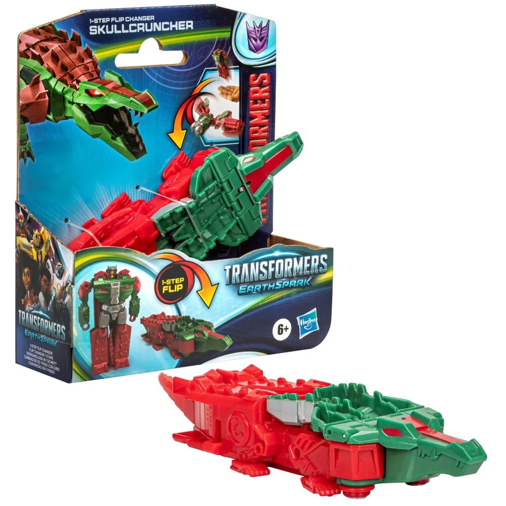 Hasbro Transformers EarthSpark - Skullcruncher 1-step flip figure F8661 / артикул F6229 F8661 / GTIN 5010996195128