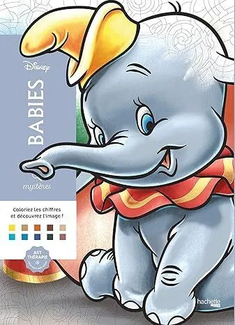 Раскраска по номерам Coloriages mysteres Disney - Babies , 128стр.