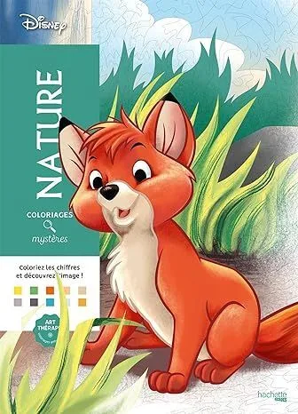 Раскраска по номерам Coloriages mysteres Disney - Природа, 128стр.