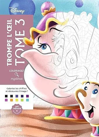 Раскраска по номерам Coloriages mysteres Disney - Том 3, 128стр.