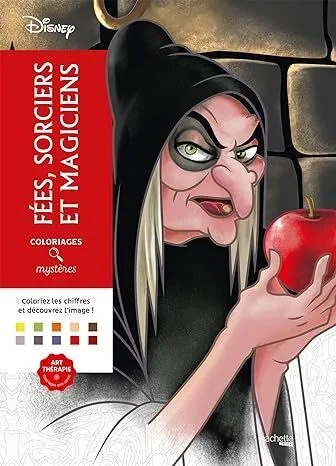 Раскраска по номерам Coloriages mysteres Disney - Fees, sorciers et magiciens - Феи, колдуньи и волшебники, 128стр. - 2017256927