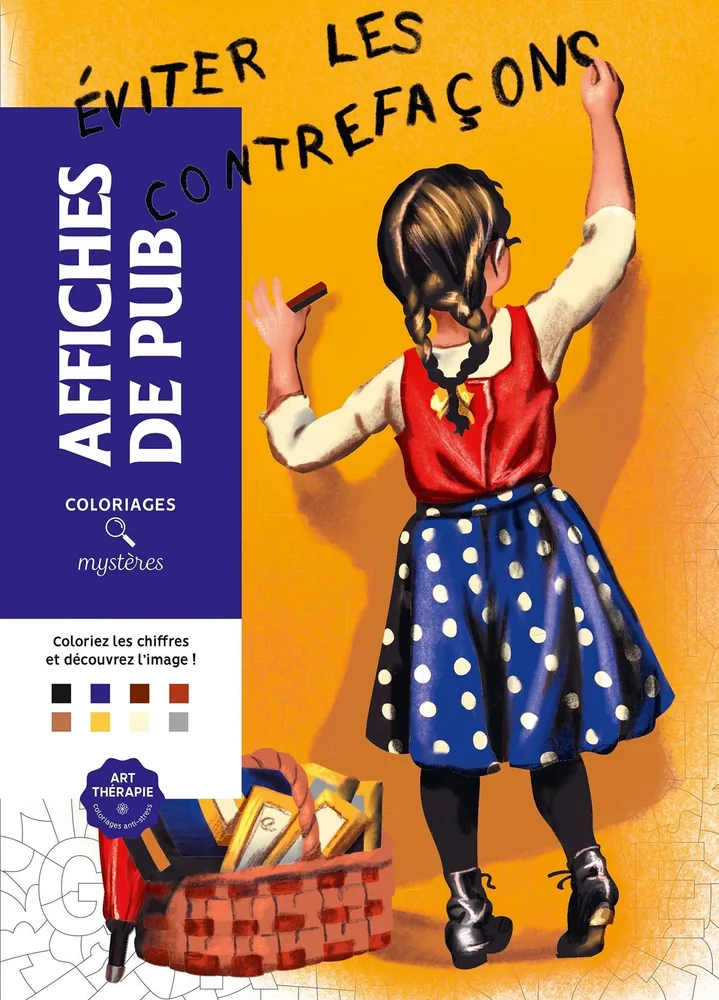 Раскраска по номерам Coloriages mysteres Disney Affiches de pub - рекламные плакаты / 9782017260097