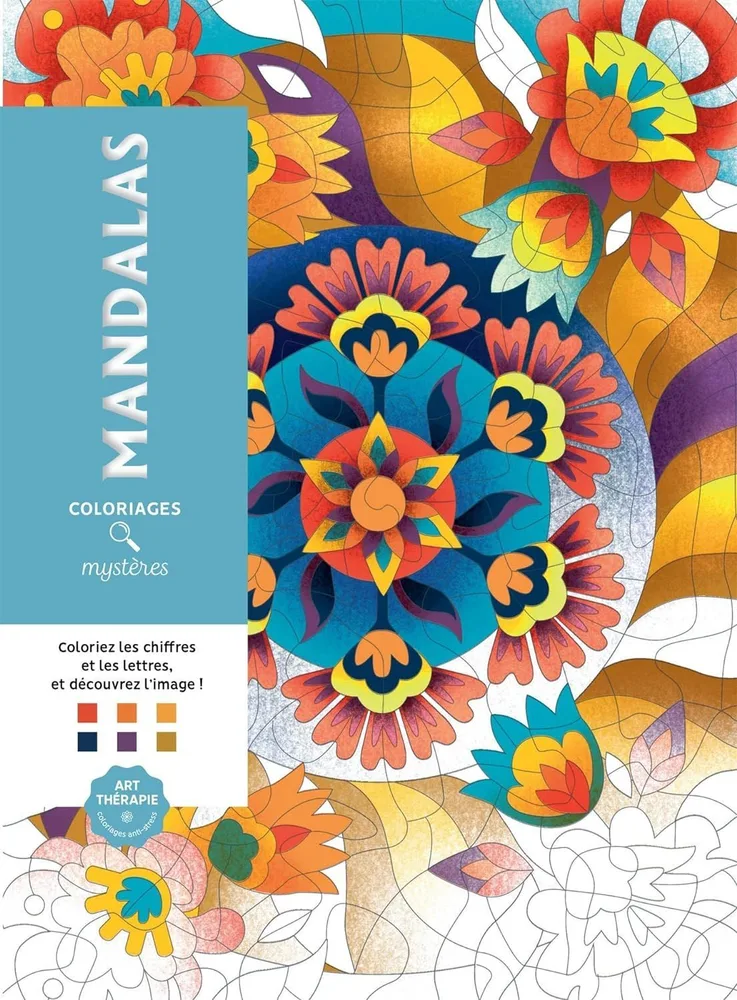 Раскраска по номерам Coloriages mysteres Disney Mandalas - раскраска Дисней Мандала / 9782019461669