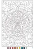 Раскраска по номерам Coloriages mysteres Disney Mandalas - раскраска Дисней Мандала / 9782019461669 — фото 4