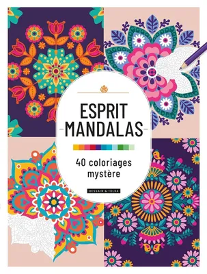 Раскраска по номерам Esprit Mandalas : 40 Coloriages mystère