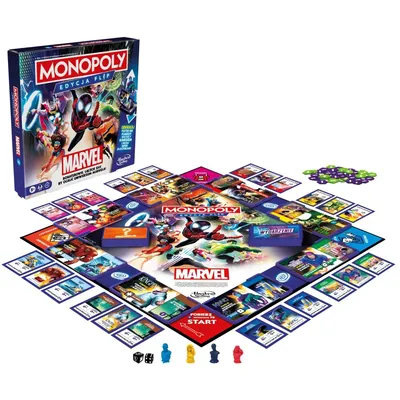 Hasbro - Монополия MARVEL Flip Edition польская версия F9931