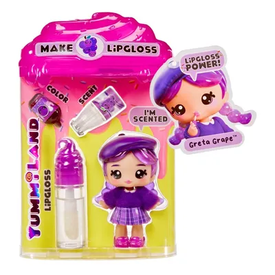 Yummiland - DIY блеск для губ + кукла Greta Grape Make Lipgloss Kit 120773