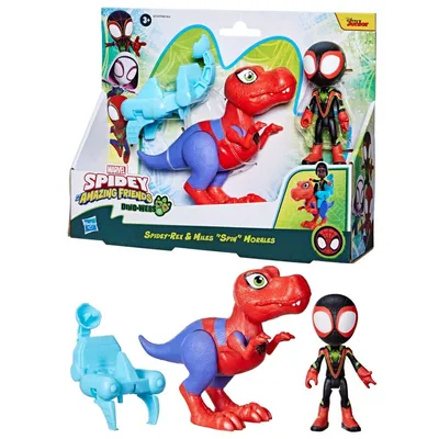 Hasbro Spidey and the Super Buddies - Spidey-Rex и Miles Morales 2-PAK Figurines G0124