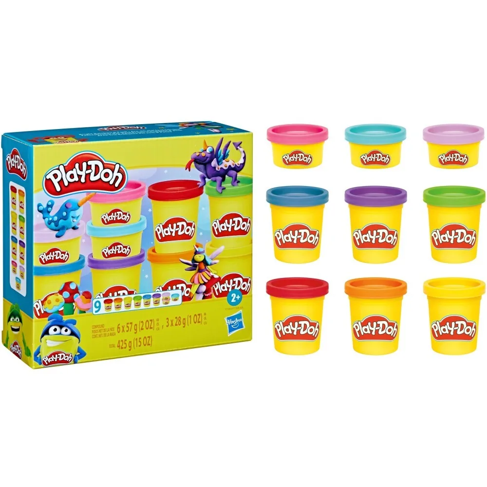 Play-Doh - Ciastolina Rainbow Colours 9-PAK Набор для пополнения 425 г F7965 / артикул F7369 F7965 / GTIN 5010994196486