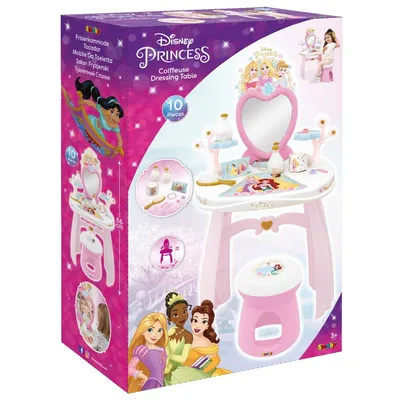 Детский туалетный столик Smoby Disney Princess 320251 со стульчиком и 10 аксессуарами от 3 лет