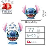 Пазл 3D Ravensburger 115747 Шар Disney Stitch 72 элемента 115747 — фото 3