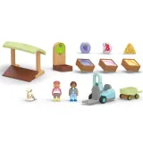 Playmobil Junior 71691 Экологичный прилавок с погрузчиком 17 деталей — фото 3