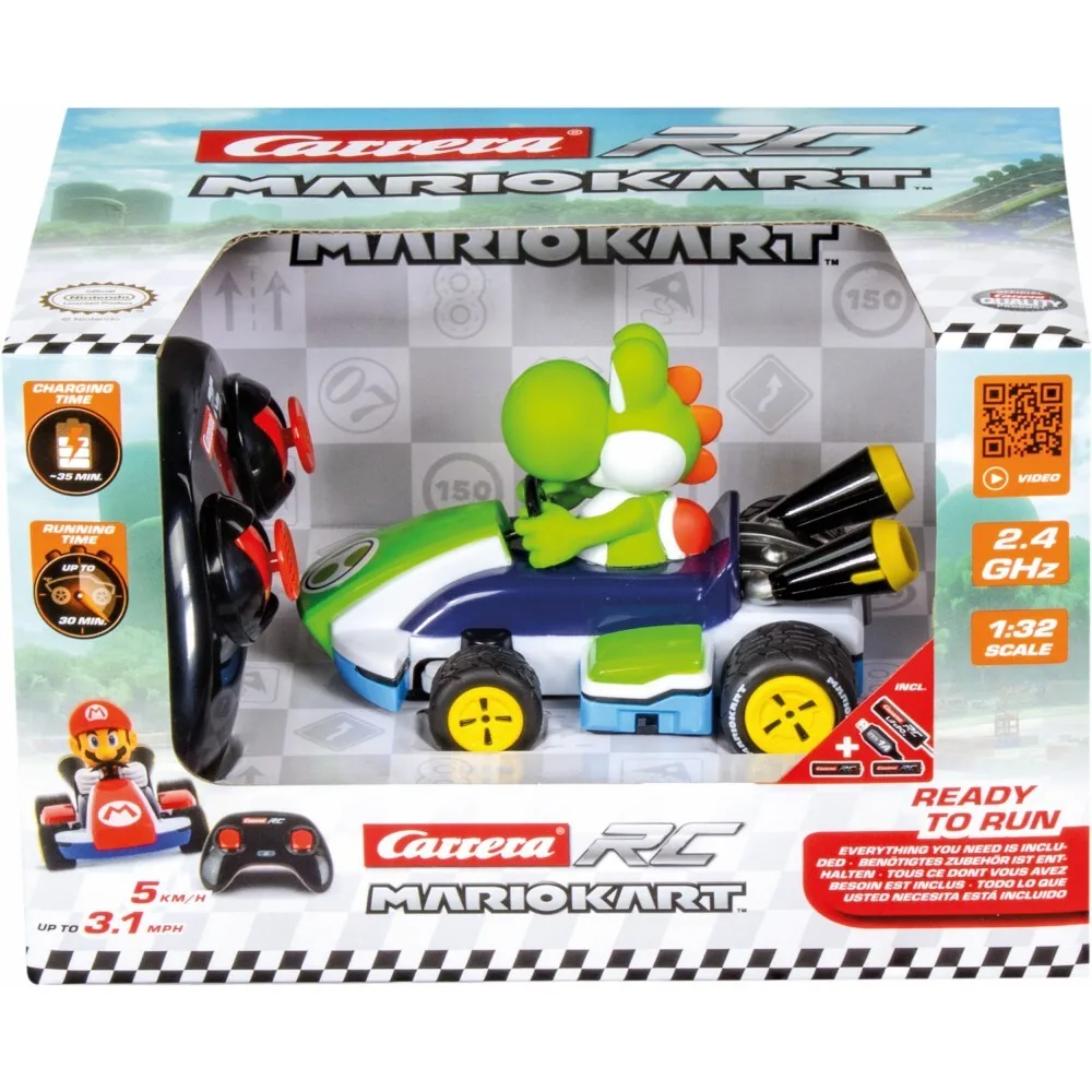 Радиоуправляемая машина Carrera RC Mario Kart Yoshi Race Kart 320002 1:32 2,4 ГГц