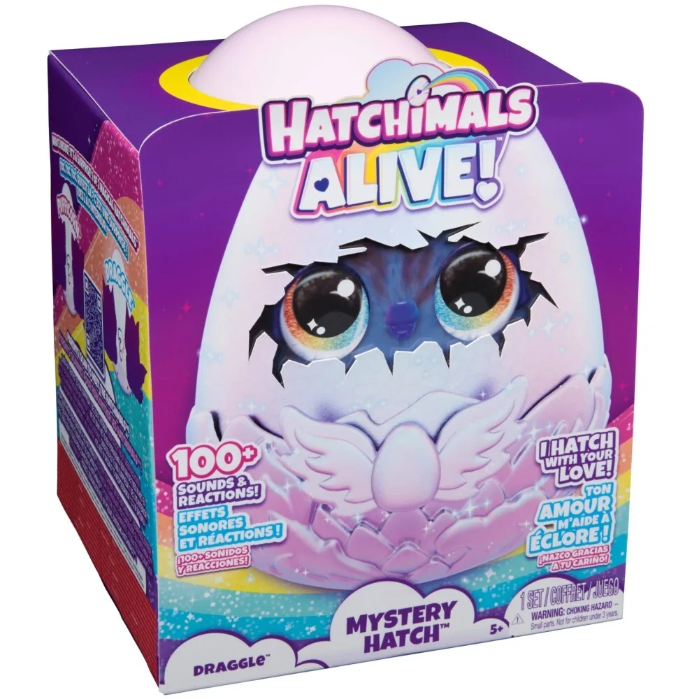 Интерактивная игрушка Hatchimals Alive - Egg Mystery Hatch Draggle 20145683 / артикул 19201 6069282 20145683 / GTIN 778988452615