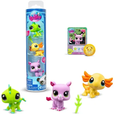 Littlest Pet Shop - Three Jungle Animals Collector Figures Tuba 3-PAK LPS00550