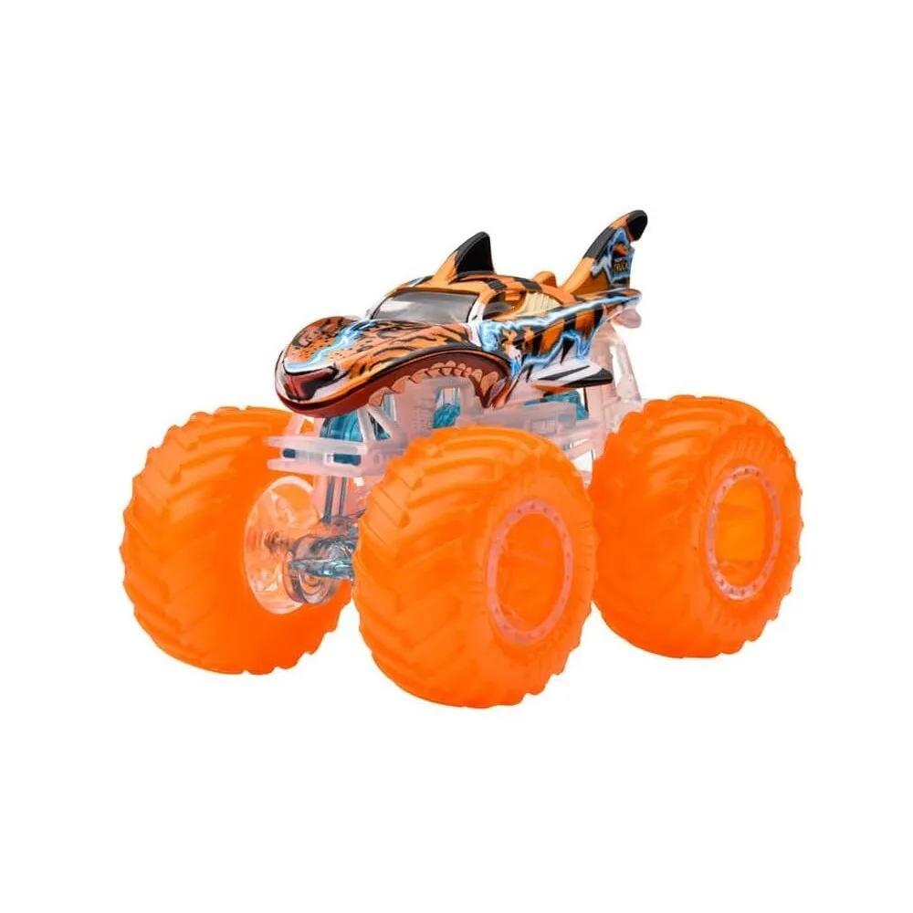 Hot Wheels Monster Trucks - Tiger Shark Power Smashers Металлический автомобиль HYJ21 / артикул HYJ19 HYJ21 / GTIN 194735247769