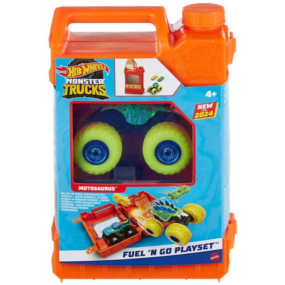Hot Wheels - Игрушечные грузовики-монстры Набор канистр для трюков + автомобиль HXT04 / артикул HXT04 / GTIN 194735237500