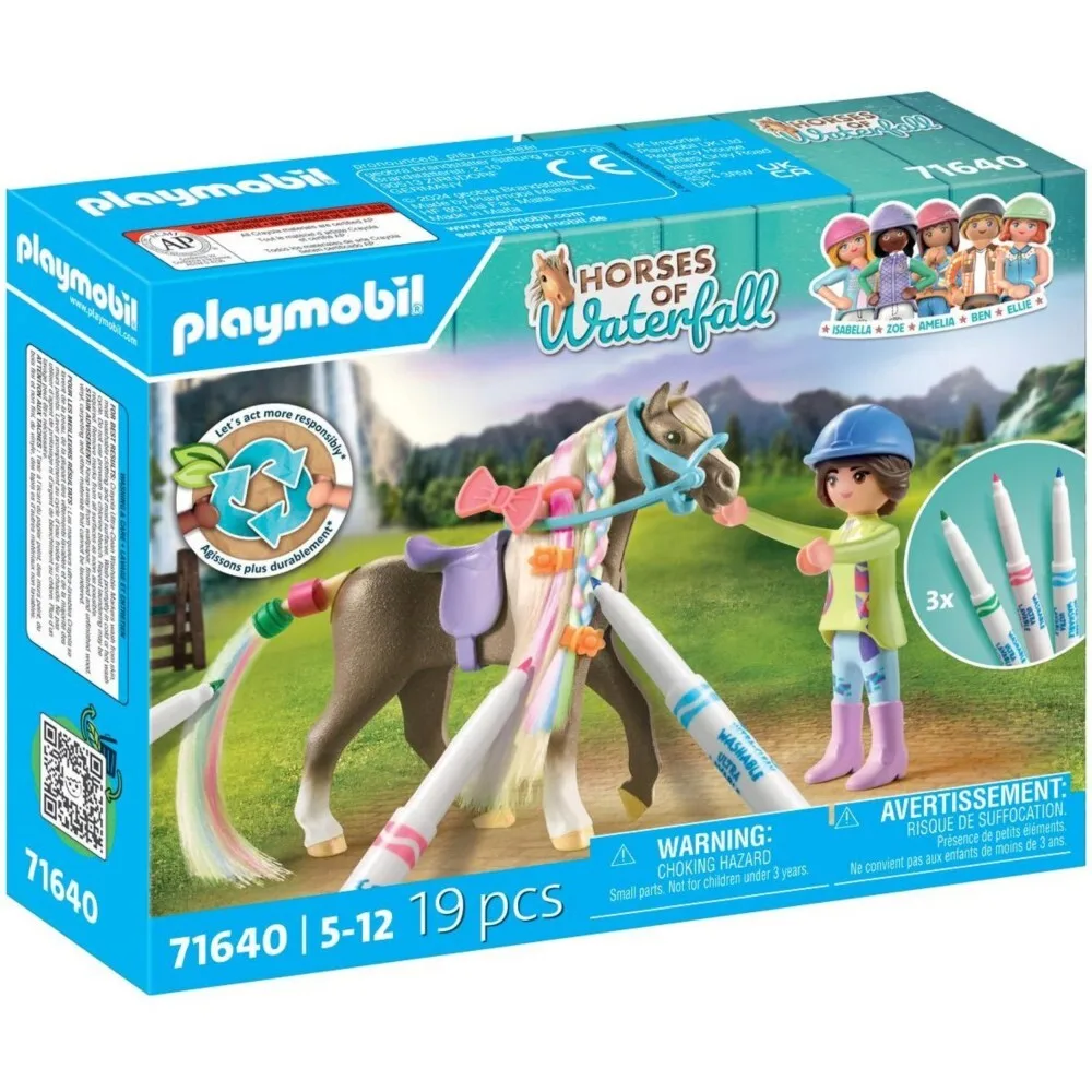 Playmobil - Лошади водопада Творческий набор с лошадью и ручками 71640 / артикул 71640 / GTIN 4008789716408