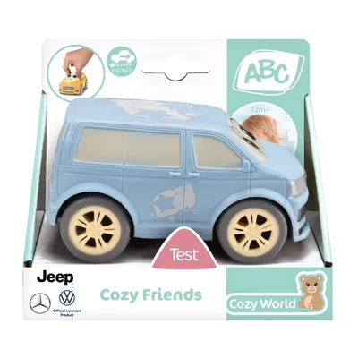 Dickie ABC - Синий автомобиль Volkswagen 11 см Cozy Friends toddler vehicle 4111013