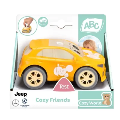 Dickie ABC - Желтый автомобиль Мерседес 11 см Cozy Friends toddler vehicle 4111013