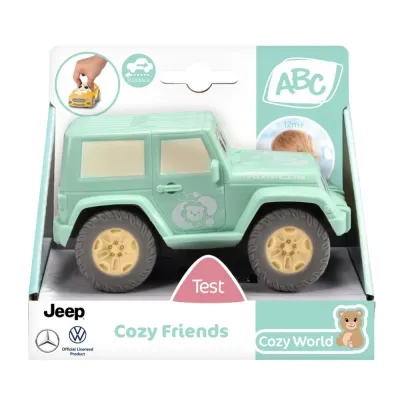 Dickie ABC - Зеленый джип 11 см Cozy Friends транспортное средство для малышей 4111013