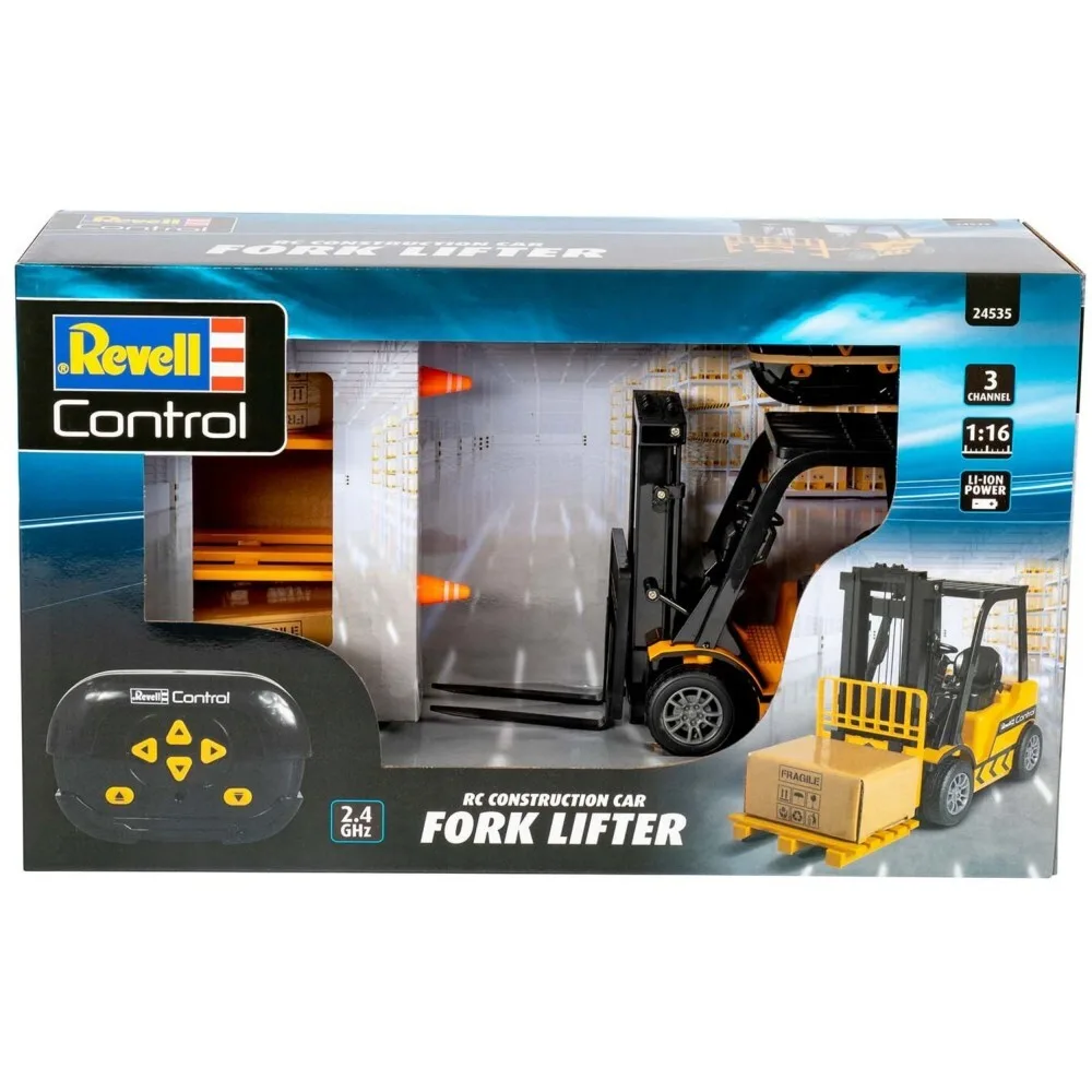 Revell - Control RC Construction Forklift 1:16 Дистанционное управление 2.4GHz 24535 / артикул 24535 / GTIN 4009803245355