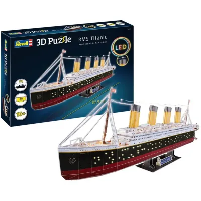 Revell - 3D пазл RMS Titanic LED Edition 266 элементов. 00154