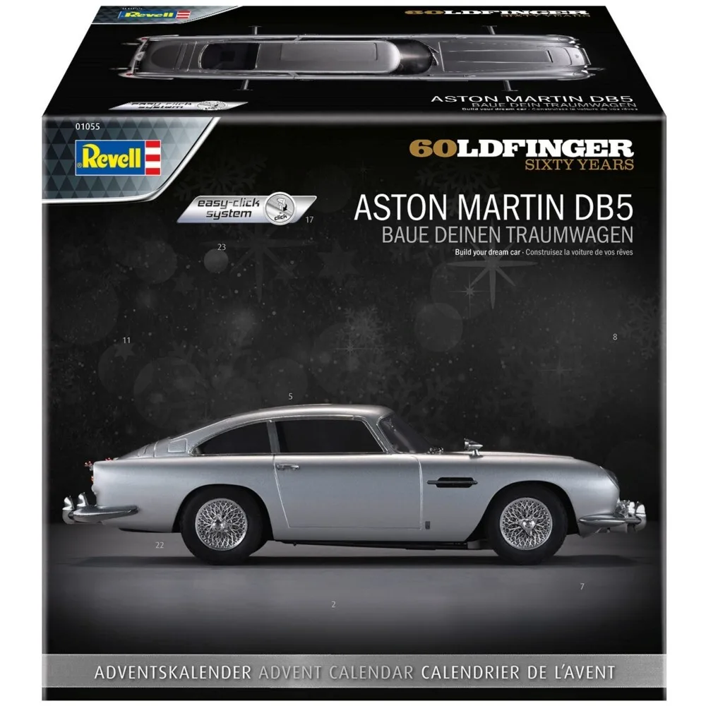 Revell - James Bond Advent Calendar Aston Martin DB5 1:24 Автомобиль для самостоятельной сборки 01055 / артикул 01055 / GTIN 4009803010557