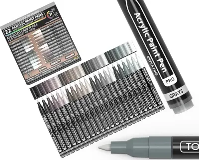 TOOLI-ART акриловые маркеры фломастеры 22 Pro Color Series 0,7 мм