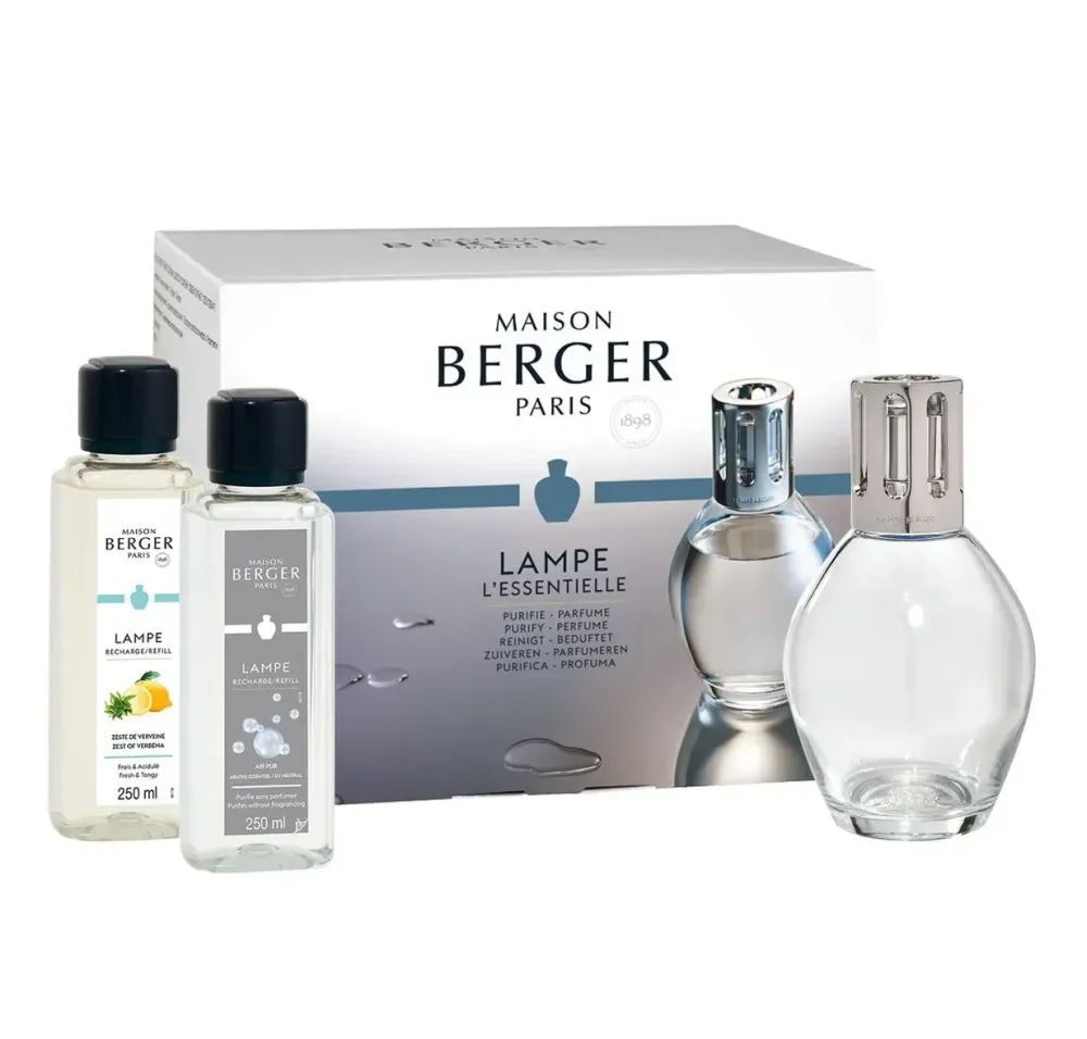 Maison Berger Paris Набор овальных ароматических ламп Essentielle + ароматические масла нейтральной и цитрусовой кожуры 250мл