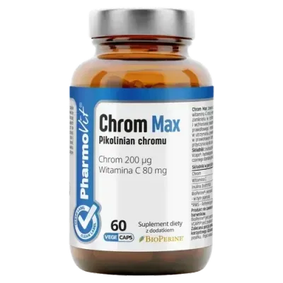 Pharmovit Chrom Max Пиколинат хрома 200 мкг - биологически активная добавка, 60 капсул