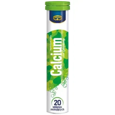 Krüger Vital Power Calcium - шипучие таблетки с кальцием, со вкусом лимона, 20 таблеток