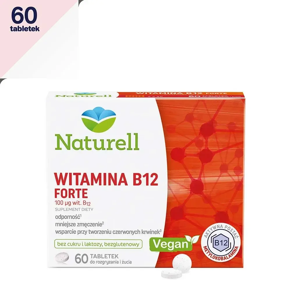 Диетическая добавка Naturell Vitamin B12 Forte, 60 пастилок