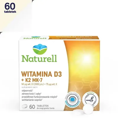 Naturell Витамин D3 + K2 MK-7 - 60 сосательных таблеток