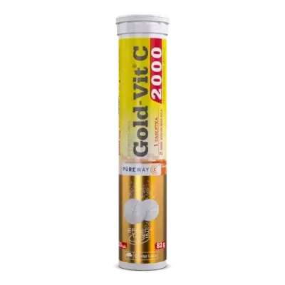Диетическая добавка Olimp Gold-Vit C 2000, апельсиновый вкус, 20 шипучих таблеток