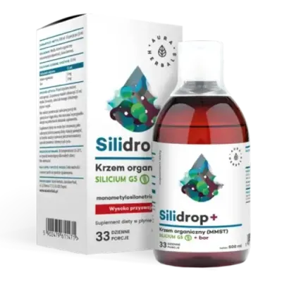 Aura Herbals Silidrop - органический кремний (MMST) silicium G5 + бор, 500 мл